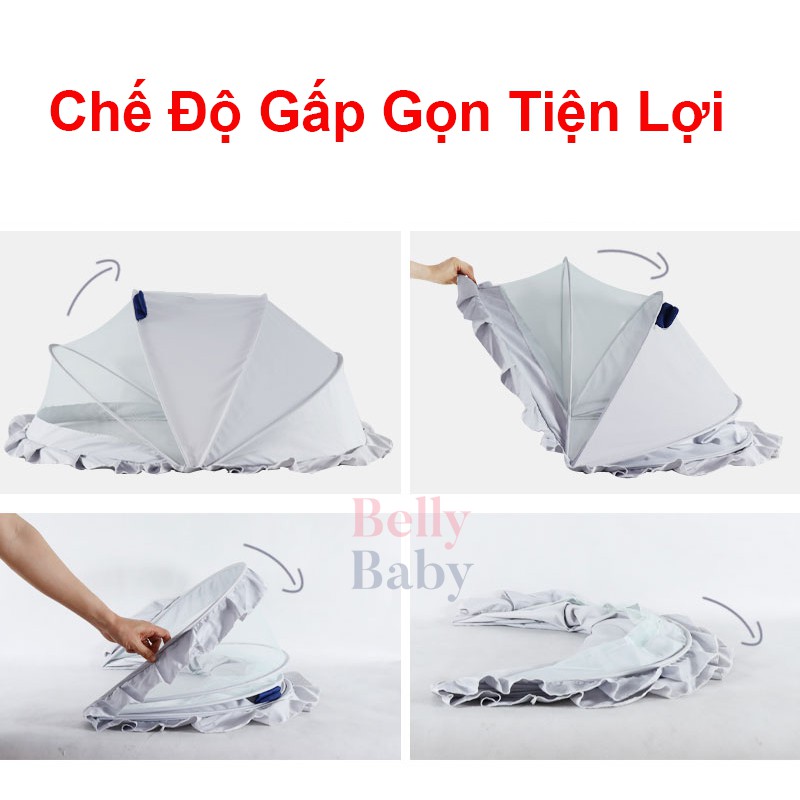 Màn Chụp Gấp Gọn Cho Bé Belly Baby, Bảo Vệ Bé An Toàn Khi Ngủ