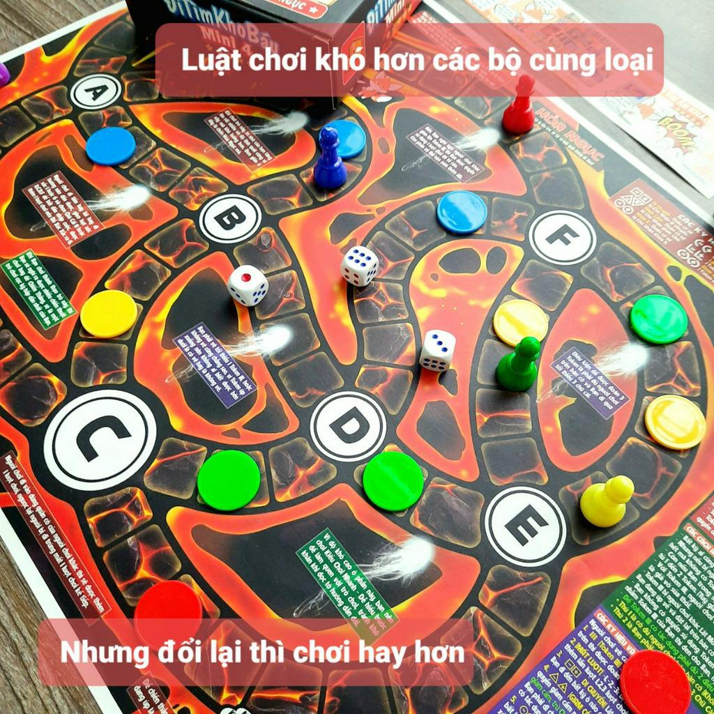 Board game-Đi tìm kho báu Mini 4 Foxi-trò chơi phát triển khả năng nhớ-logic-suy luận-phán đoán