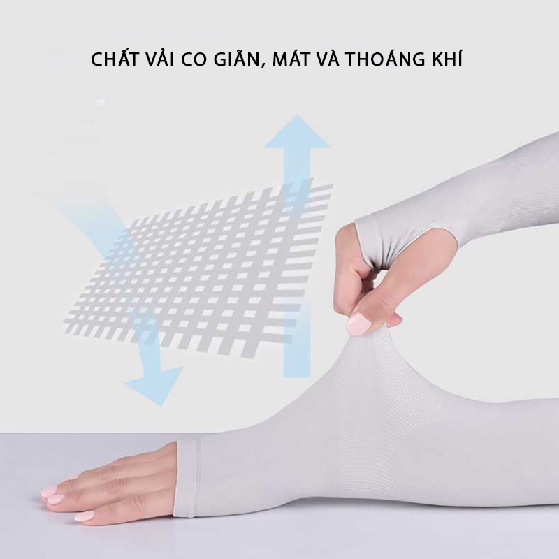 Găng tay chống nắng Let’s Slim, bảo vệ tay chống tia cực tím, không thấm mồ hôi