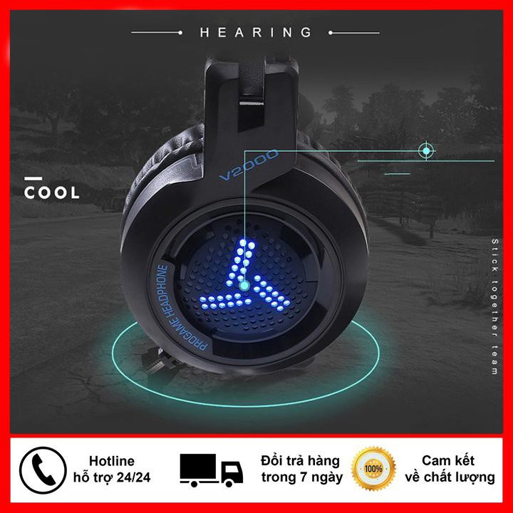 Tai Nghe dây V2000 Gaming Âm Thanh HiFi, Bass Siêu Trầm chơi game nghe nhạc cực hay - HÀNG NHẬP KHẨU