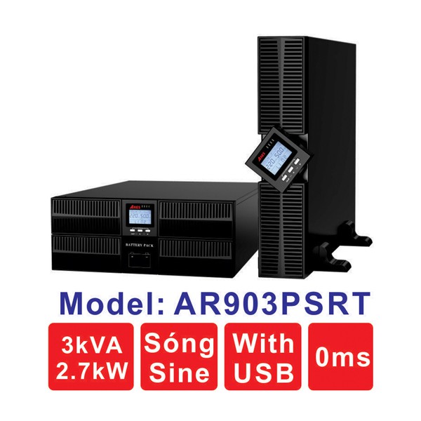 Bộ Lưu Điện UPS ARES Model AR903PSRT