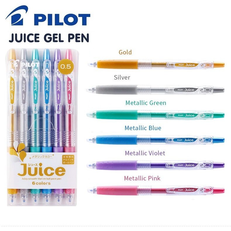 Bút bi gel Pilot Juice dòng Metallic cỡ 05