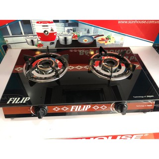 Bếp gas đôi mặt kính Việt Nhật mâm đồng siêu tích kiệm gas