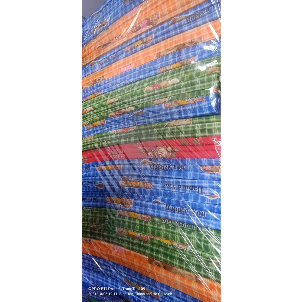 Nệm PE Gấp 3 1m x 2m x 3cm 1 người nằm - ký túc xá - nhà trọ sinh viên