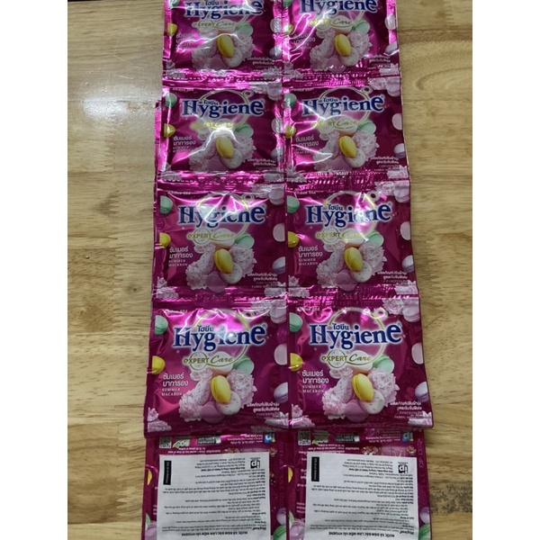 Nước xả vải 1 dây 12 gói Hygiene 20ml đậm đặc thái lan