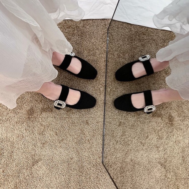 Giầy Bệt Nữ Đính Đá Tiểu Thư Mẫu Mới Nhất 2020