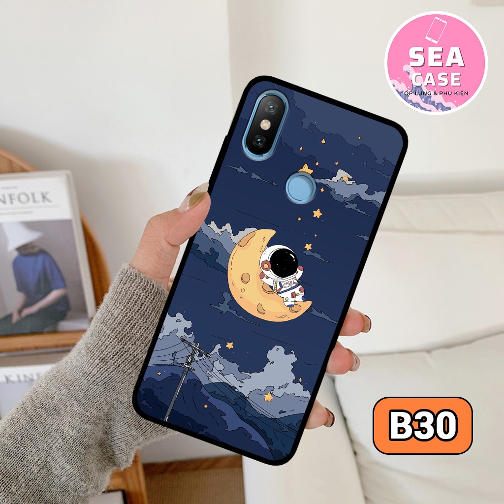 Ốp lưng XIAOMI REDMI NOTE 5/NOTE 5PRO/NOTE 6PRO/REDMI S2/MI A2 hình vũ trụ,hoạt hình,phi hành gia–ốp nhựa chống trầy