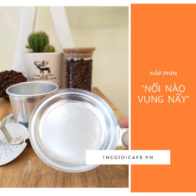 phin pha cà phê - phin cafe nhôm - cỡ vừa chuẩn 25g - s18 coffee