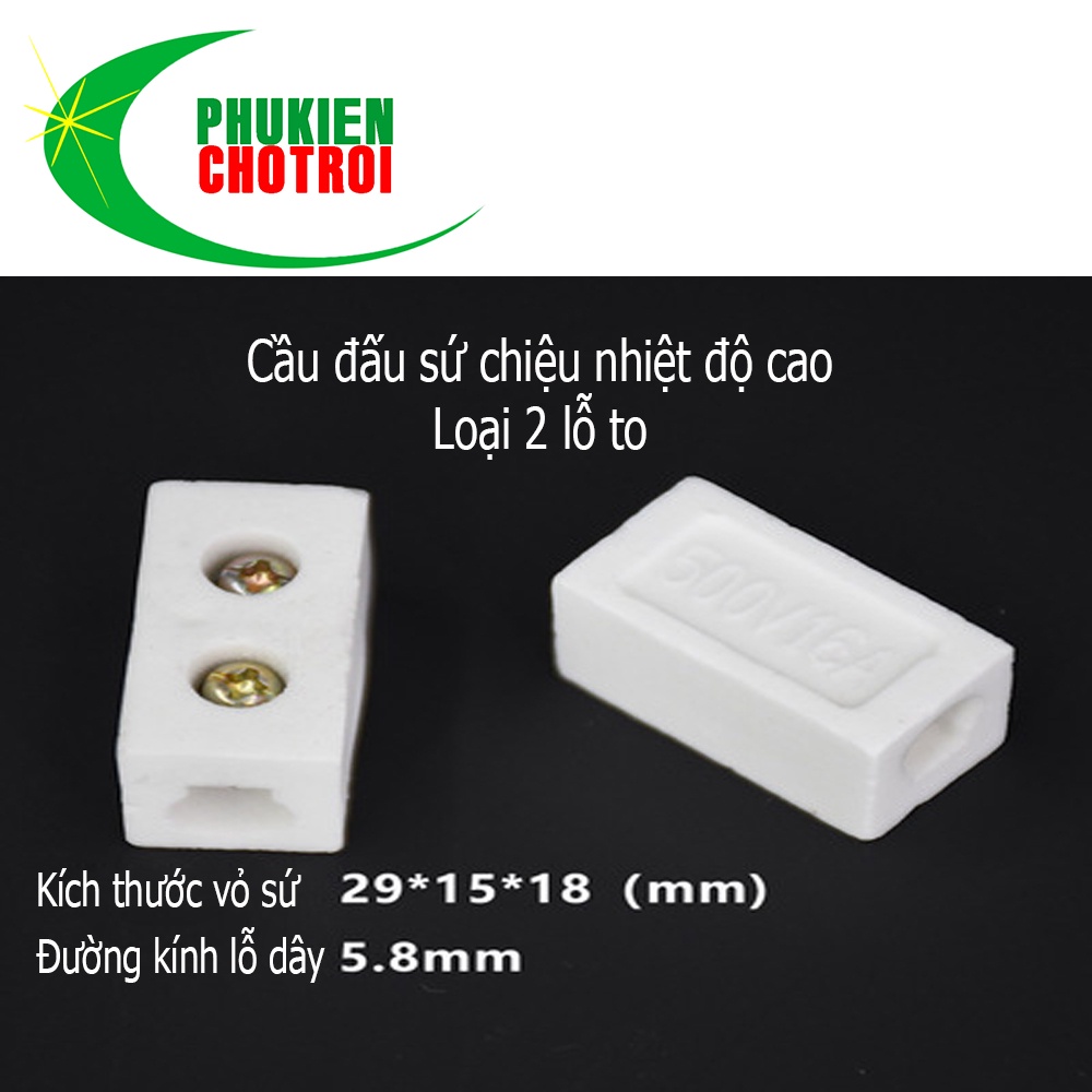 Cầu đấu sứ cách điện khung sứ chịu nhiệt