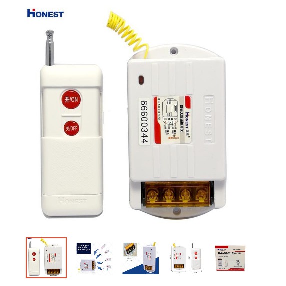 Công Tắc Điều Khiển Từ Xa 1KM bật tắt thiết bị điện Honest HT-6220ZR 30A/220V , ổ cắm điều khiển từ xa, công tắc wifi