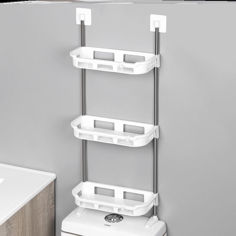Kệ để đồ nhà tắm Song Tâm chất liệu nhựa PP nguyên sinh và khung inox thiết kế tiện lợi đa năng chắc chắn 2,3 tầng