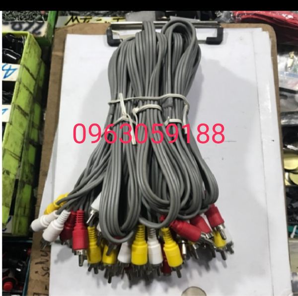 Dây Av 6 đầu ghi zin combo 10 dây