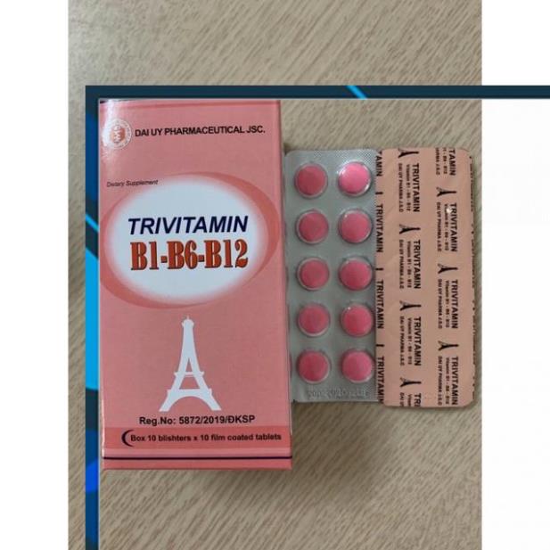 TRIVITAMIN 3B   - Bổ sung vitamin B1- B6 - B12 - Dược Đại Uy NHÀ THUỐC SÀI GÒN