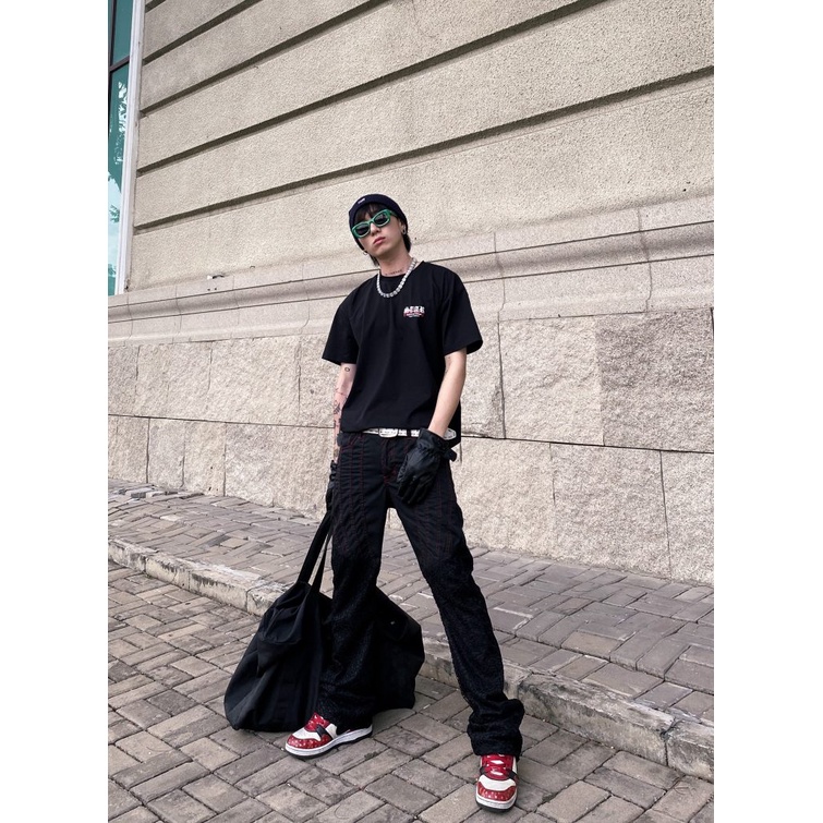Áo unisex nam nữ MIKENCO BORN TO BE STAR vải cao cấp form cực đẹp Black phong cách trẻ trung