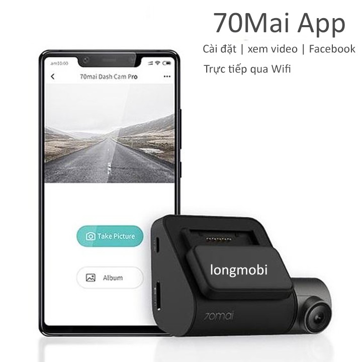 70MAI PRO - CAMERA HÀNH TRÌNH 4K, WIFI CẢM BIẾN SONY Tặng thẻ 32GB + GPS