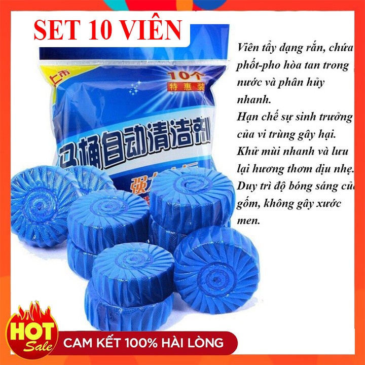 Combo 30 viên tẩy bồn cầu,Viên tẩy bồn cầu công nghệ Hàn Quốc Khử Mùi Nhà Vệ Sinh Tiện Dụng Mùi Hương