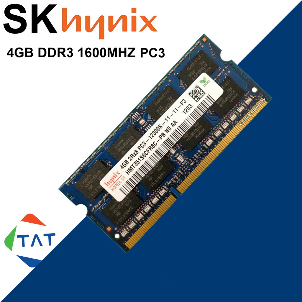 Ram Laptop 4GB Hynix Samsung Kingston DDR3 1600MHz PC3-12800 1.5V - Bảo hành 36 tháng 1 đổi 1