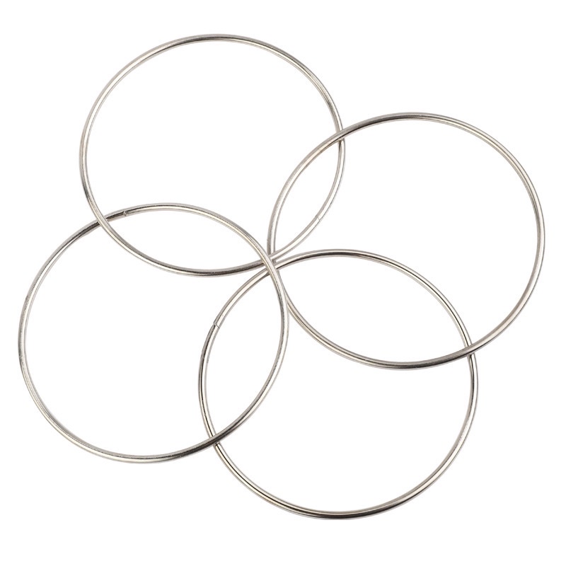 Ảo Thuật Vòng Sắt Xuyên Nhau, Ninjaring, Xuyên Ma Thuật, Đồ Chơi Kỹ Năng, Sáng Tạo, Thông Minh Cho Bé, Đạo Cụ Đường Phố