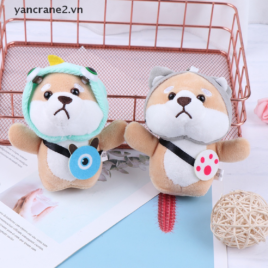 Chú chó shiba nhồi bông mềm mại đáng yêu 12cm
