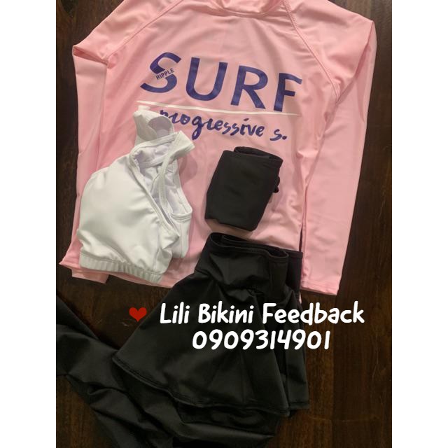 Đồ bơi đôi nam nữ dài tay quần dài phong cách Hàn Quốc màu Pastel nhã nhặn - Hàng nhập khẩu | BigBuy360 - bigbuy360.vn