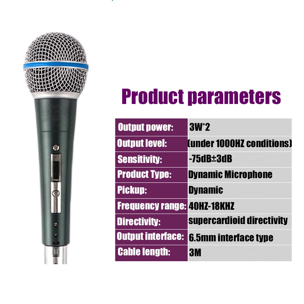 Micro Chuyên Nghiệp Có Dây Kim Loại 6.5mm Kết Nối Máy Tính