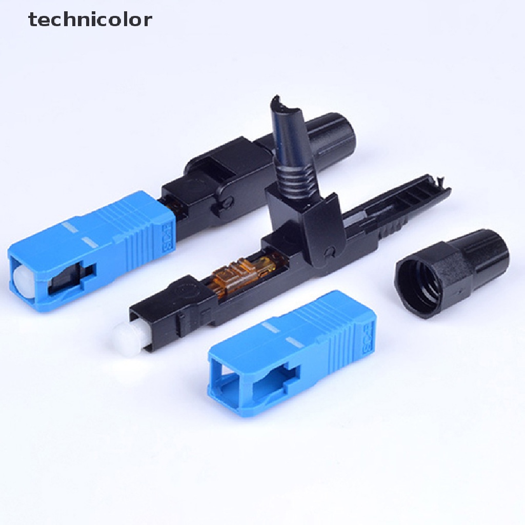technicolor 10pcs Single-Mode Fiber Optic SC/UPC Quick Fast Field Assembly Connector Cable TYG
