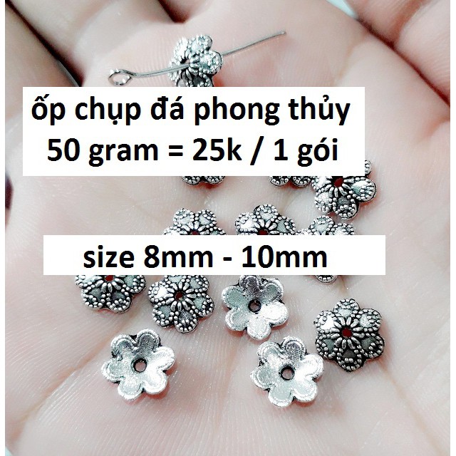 ốp chụp đá phong thủy 50gram = 25k / gói [ Sỉ charm bạc cổ không qua trung gian - 077.9755.433 ]