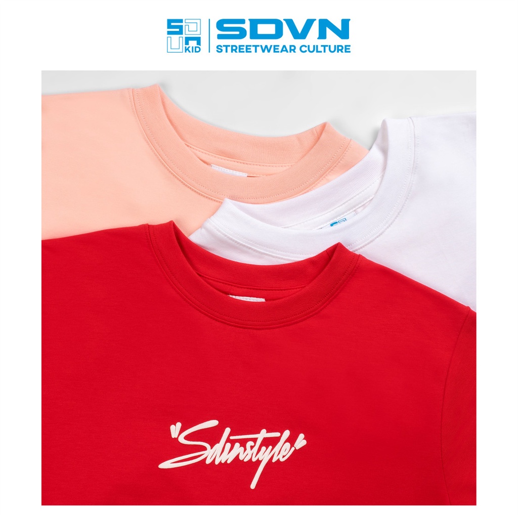 Áo Thun Trẻ Em - Cotton 100% Unisex form rộng Local Brand SDVN STYLE