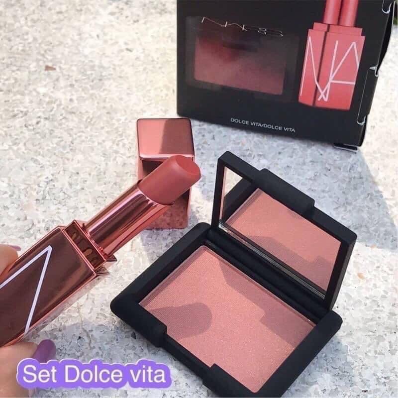 Set má hồng + son dưỡng Nars các màu: Torrid, Orgasm, Dolce Vita  , fullbox, săn sale in Moscow.