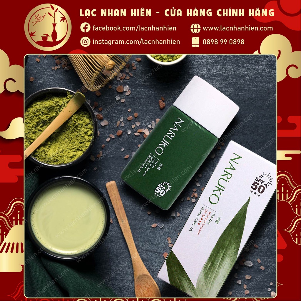 [Đài Loan] KEM CHỐNG NẮNG NGỪA MỤN TRÀM TRÀ NARUKO TEA TREE ANTI-ACNE SUNSCREEN SPF50