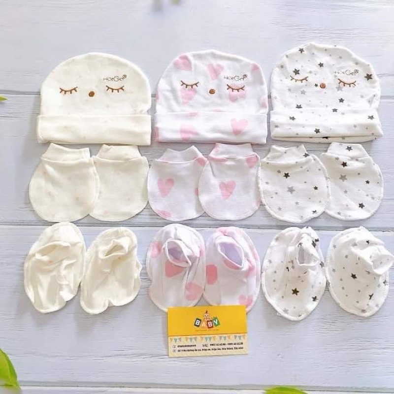 Chọn mẫu -  Set mũ bao tay chân Hotga cho bé sơ sinh loại đẹp