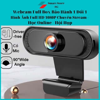 Webcam Máy Tính Laptop Livestream, Học Online Có Mic Full HD PC Gaming 720P-1080P Bảo Hành 12 Tháng