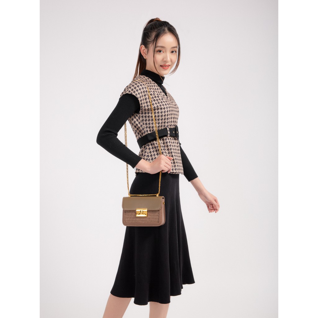 [Mã WABRWB24 giảm 30K đơn 99K] Túi Xách Nữ Đeo Chéo Hộp Khóa Gài HAPAS - TSN18346 | BigBuy360 - bigbuy360.vn