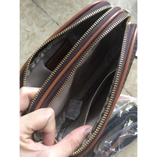 Túi m. k  2 khoá mini cầm tay đeo chéo