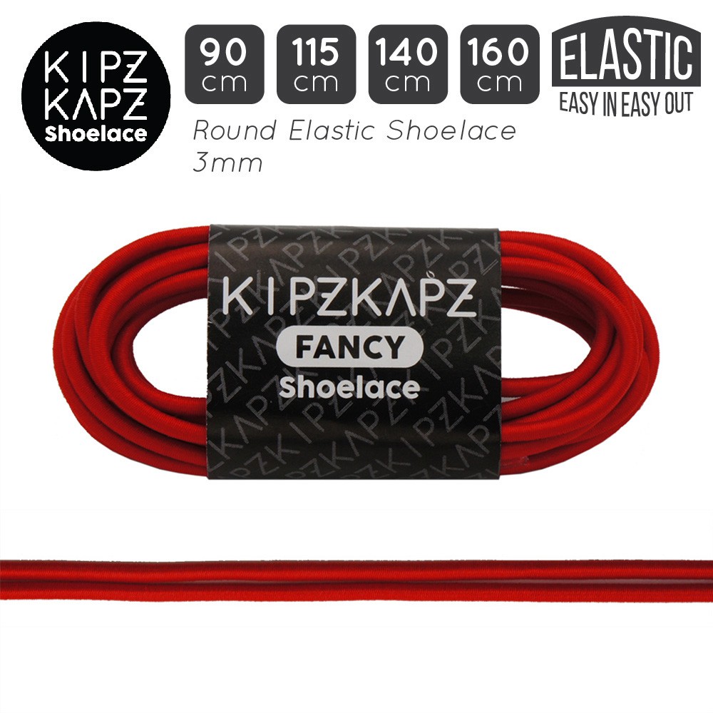 Dây Giày Kipzkapz Xs56 True Red 90cm 115cm 140cm 160cm - 3mm