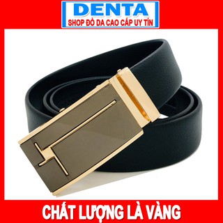 Thắt lưng nam dây nịt nam thời trang công sở dây da khóa tự động cao cấp denta dn009vb_dt