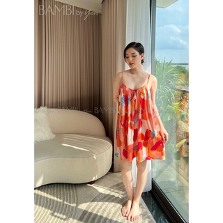 Váy lụa mặc nhà cao cấp BAMBI by Yen - 1033