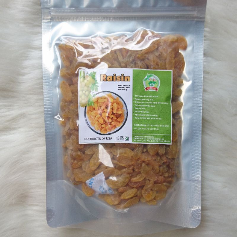 500GRAM NHO VÀNG NHẬP KHẨU MỸ (LƯU Ý MÙI NHO NỒNG) (ĂN LIỀN HAY ĂN KÈM CÁC LOẠI HẠT HẠNH NHÂN, MACCA, ÓC CHÓ, HẠT ĐIỀU)