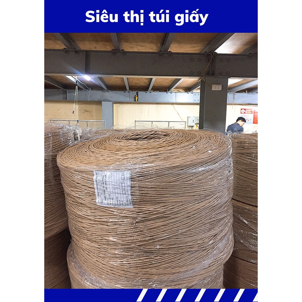 [RẺ NHẤT]  SET 2KG DÂY XOẮN GIẤY MÀU NÂU (ẢNH THẬT)