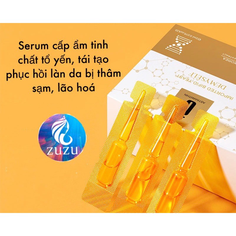 Hộp 20 ống Tinh Chất Tổ Yến - SNP Premium Bird's Nest Capsule Ampoule Dưỡng ẩm tái tạo làm sáng mịn da