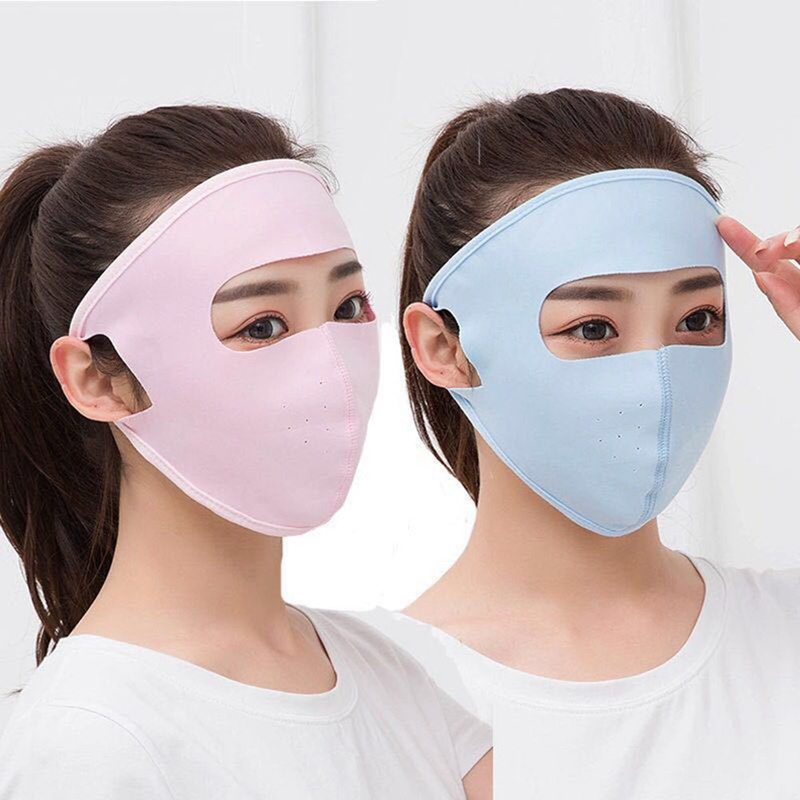 Khẩu trang chống nắng bảo vệ toàn diện khuôn mặt thoáng khí