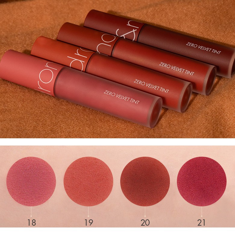 SON ROMAND ZERO VELVET TINT MẪU MỚI 2020 (MÀU 18.19.20.21)