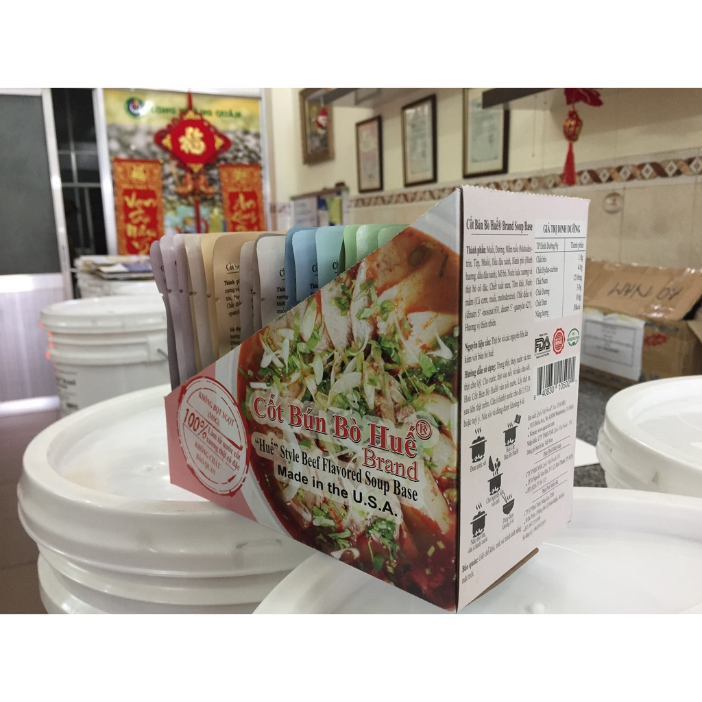 Gia vị Cốt Bún Bò Huế Quốc Việt Gói 50g -VN10502