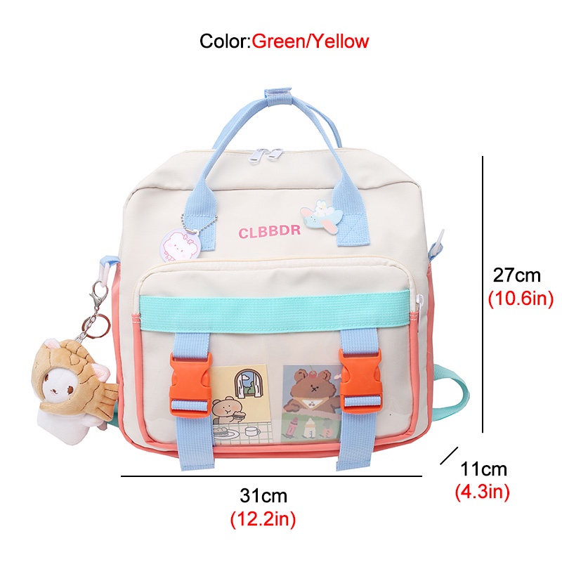 Ba Lô Du Lịch Đa Năng Chống Thấm Nước Màu Sắc Tương Phản Bằng Chất Liệu Nylon Kích Thước 2022 Dành Cho Nữ