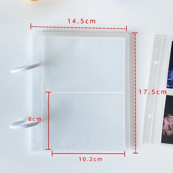 Mini binder còng đựng vừa toploader collect book 4 inch album ảnh đựng thẻ bài ảnh photocard Kpop anime