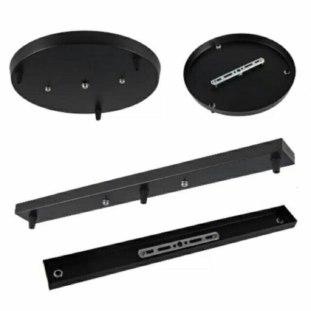 Đế thả tròn 3,đế thanh ngang, đé tròn bắt trần cho đèn thả,đèn trang trí