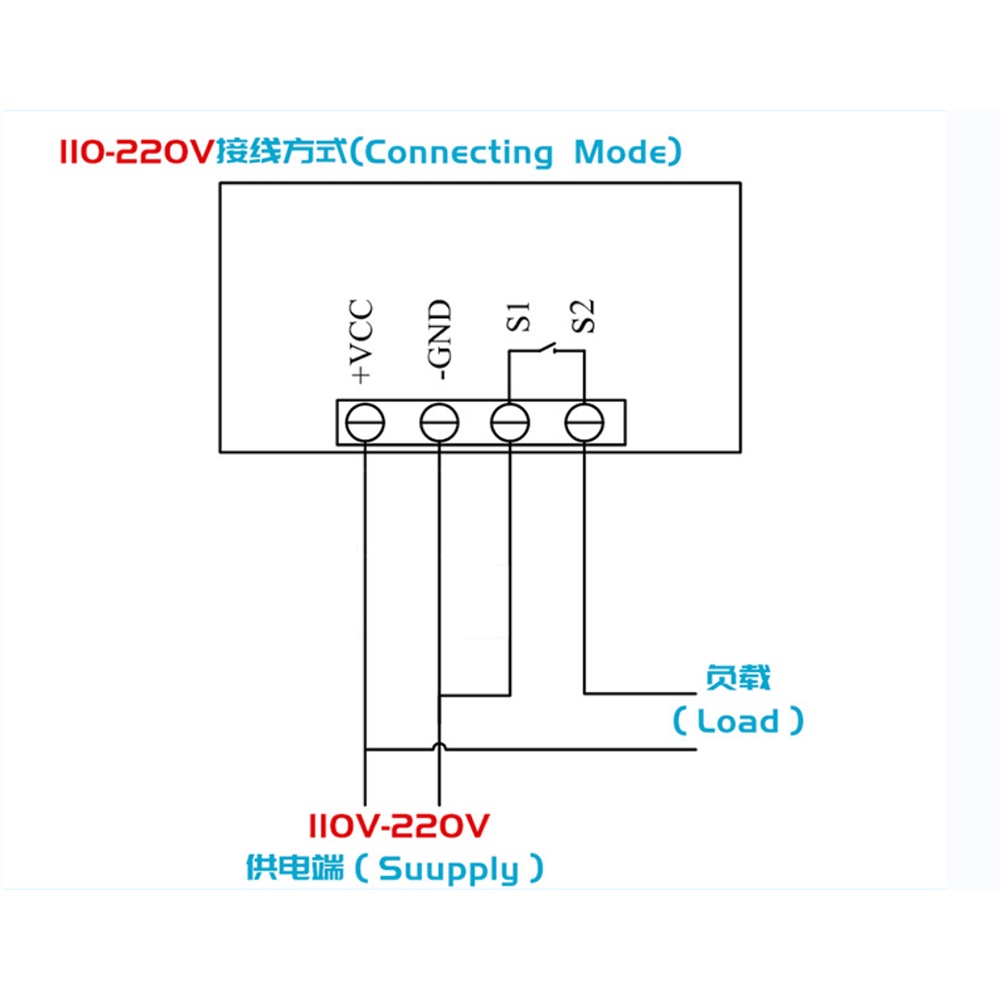Thiết bị đo nhiệt độ kỹ thuật số có đèn led PCBFUN W3230 12V 24V 110-220V
