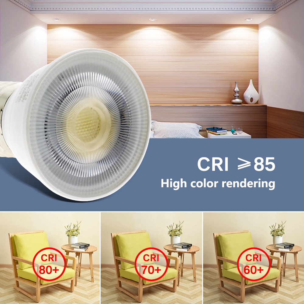 Bóng đèn LED chip COB 6W 220V đui MR16/GU10/E27/E14 tiết kiệm năng lượng dùng tại nhà