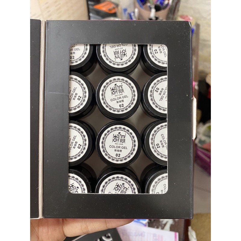 Gel Vẽ Móng Trắng - Đen Hulian