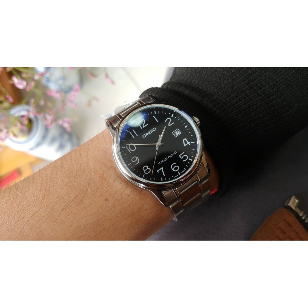 Đồng hồ nam dây kim loại Casio Anh Khuê MTP-V002D-1BUDF